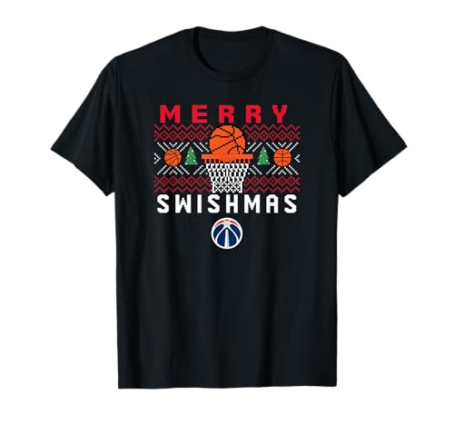 Mens NBA Washington Wizards Merry Swishmas T-Shirt