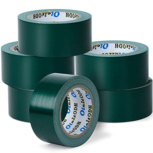 OLEITODH Duct Tape (8.3mil thick, 2 inches x 30 yards) – Green, 6 pack.
