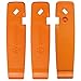 SKS GERMANY LEVERMEN Reifenheber 3er-Set Fahrrad-Zubehör (stabiler Hochleistungskunststoff, inkl. SV-Schlüssel und AV-Entlüfter, Einkerbung zur Fixierung an der Speiche, Made in Germany), Orange