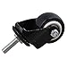 Price comparison product image SHANOER 4pcs Heavy Duty 240kg M8x25mm PU Swivel Castor Wheels Trolley Furniture Caster Replacement (castor without brake)