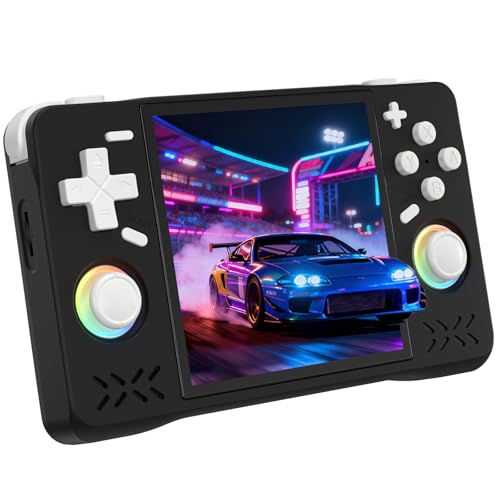 Leingee XF40H Handheld Game Console with 4K HD IPS 4 inch Screen, Open-Source Linux System, TF Card Available and Support WiFi Online Gaming Console - 64G
