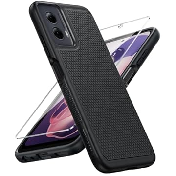 FNTCASE Capa para Motorola Moto G-Power-5G-2024: Capa protetora de camada dupla para celular resistente à prova de choque robusta com traseira texturizada antiderrapante - Proteção militar resistente