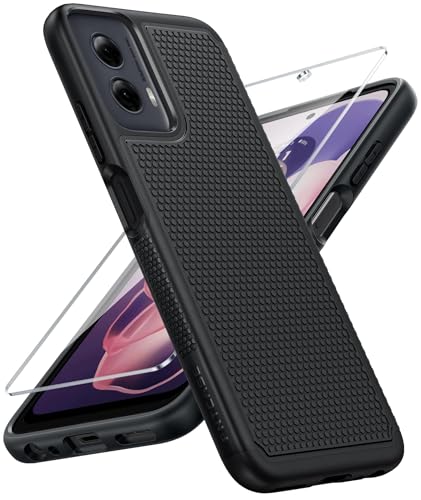 FNTCASE for Motorola Moto G-Power-5G-2024 Case: Dual Layer Protective Heavy Duty Cell Phone Cover Shockproof Rugged with Non Slip Textured Back - Military Protection Bumper Tough - 2024 6.7 inch