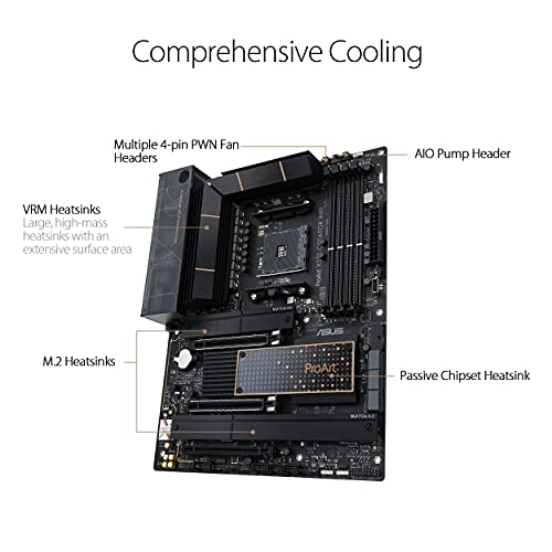 ASUS-ProArt-X570-CREATOR-WiFi-Placa-Base-para-Crear-contenidos-AMD-X570-Ryzen-AM4-ATX-PCIe-40-refrigeracion-PCH-Thunderbolt-4-Tipo-C-Ethernet-10-GB-y-25-GB-Wi-Fi-6E-M2-USB-32-Gen-2