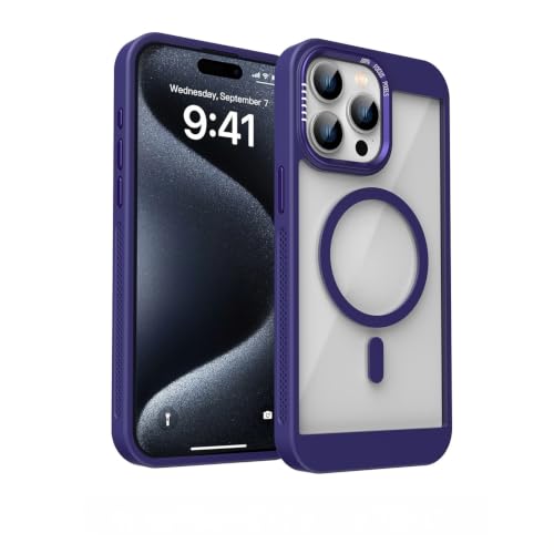 iPhone�p 16 15 14 13 12 11 Pro Max Plus�p�����}�O�l�b�g�����^���t���[���o���p�[�ی�P�[�X �A�N�����������J�o�[�iiPhone�p 13 Pro Max�p/�_�[�N�p�[�v���j