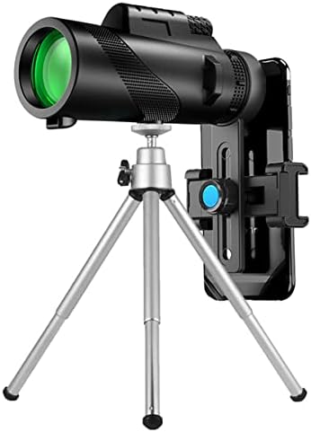 Monocular Telescope High Power, 12x50 Monoculars for Adults, Handheld Telescope with Smartphone Holder & Adjustable Tripod, for Bird Watching Hunting Camping Travelling Wildlife