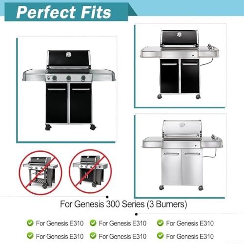 Rejilla de calentamiento Weber Q300 Q320 de acero inoxidable 70x16 cm 7