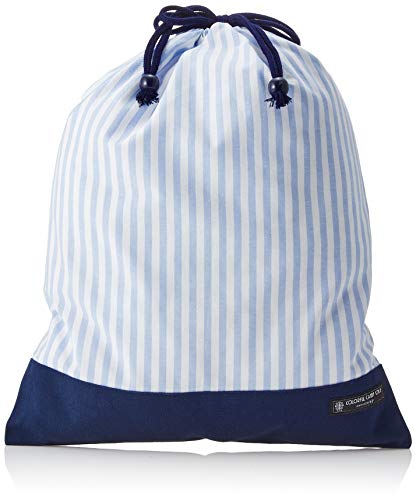 Sac de gym bleu foncé grand format avec cordon de serrage