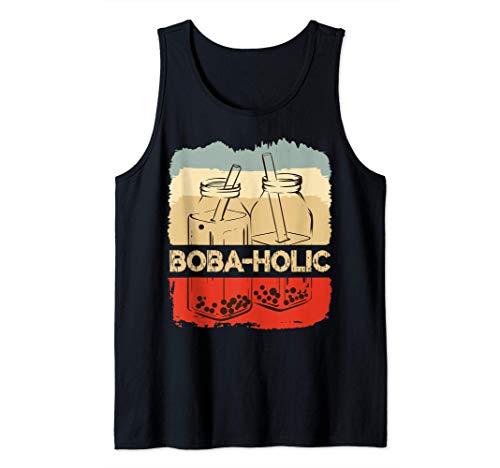 Boba-holic Boba Tapioca Perle Bobba Drink Getränk Milchtee Tank Top