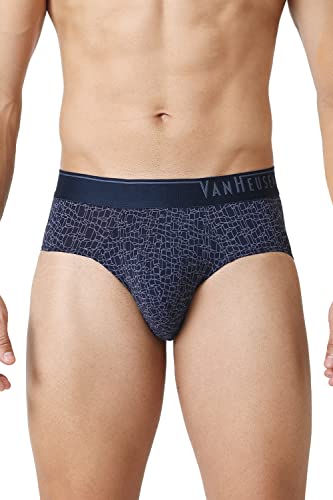 Image of Van Heusen Men Regular Fit 4 Way Stretch Body Defining Fit Allover Print Briefs - Available in Pack of 1 & 2