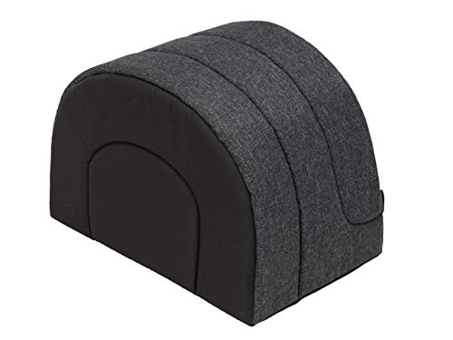 PillowPrim Hundehütte Hundehöhle Hundebett Hundehaus Katzenhöhle Schlafplatz XL - 60x49 cm Schwarz