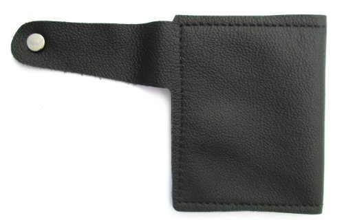 Dangerous Threads Mens Ladies Black Leather Secret Bifold Boot Wallet New4