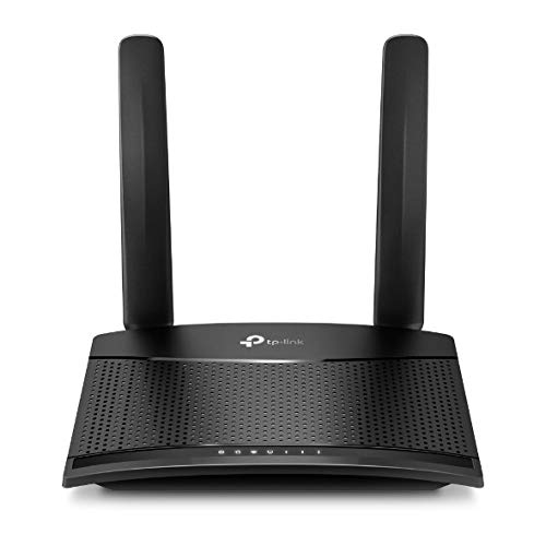 Tl-Mr100 Router 4G Lte Fino A 150 Mbps, Wireless N 300 Mbps, Porta Lan, Wan, Senza Configurazione, Plug and Play, Antenne Rimovibili, Rete Ospite, Controllo Dei Genitori, Nero - Router - Immagine 1