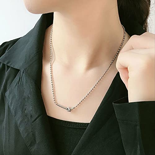 Collier en argent 925 véritable avec pendentif cercle chic