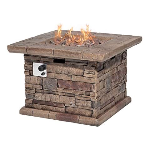 HOMPUS Propane Fire Pit Table Cover