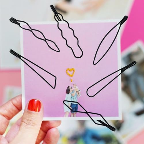 30 Pinzas de Pelo Metálicas Geométricas Minimalistas miniatura 4