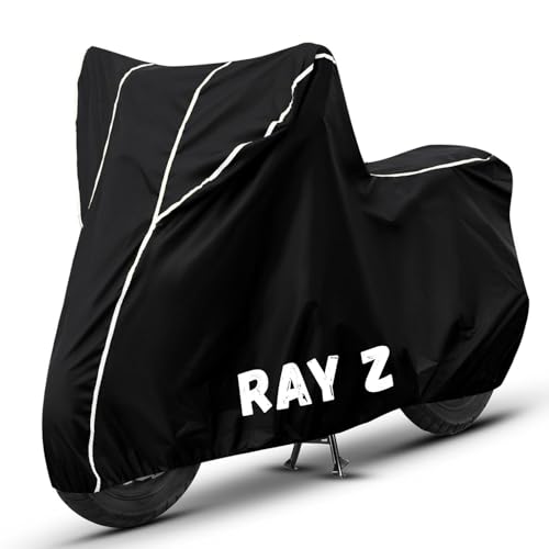 Image of Bike Cover for Ray Z 100% Waterproof, Dustproof & Scratch Resistant| Fully Bottom Elastic UV Resistant Heavy Duty Body Cover | All Weather Outdoor Use