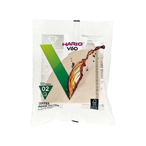 Hario V60 Paper Coffee Filters, Size 02 Cover