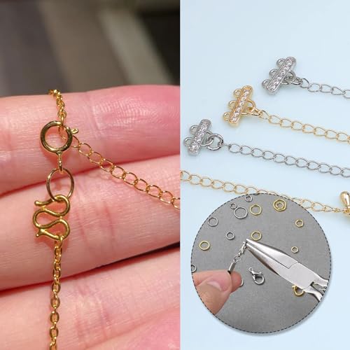 Biegeringe Schmuckherstellung Ringe Schmuck 2020 Stk Spaltringe Offene Biegeringe Sprungringe Gold Silber Metall Jump Rings für DIY