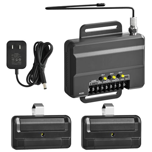 811LMX Gate Opener Remote and 850LM Gate and Garage Door Opener Receiver Compatible with Liftmaster Gate Door Openers and Commercial Garage Doors 811 LMX *2 850LM Receiver*1 12V Power Supply*1