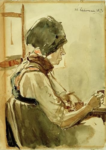 Tableau Dachauerin Max Liebermann 60x90cm pour décoration