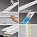 6 Set Pre-Cut Wall Molding Kit, Ready to Assemble Decorative Panels for Accent Wall Design - Installed with Glue, 3 Top 3 Bottom Accent Pieces for Bedroom & Living Room Interior Decor