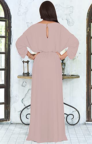 Image of KOH KOH Womens 2026 Flowy Formal Batwing Sleeve Evening Casual Gown