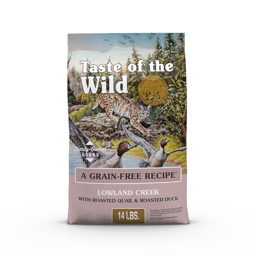 Taste Of The Wild High Protein Real Meat Recipes Premium Dry Cat Food With Superfoods And Nutrients Like Probiotics, Vitamins And Antioxidants For Adult Cats And Kittens 14lb (Pack of 1)