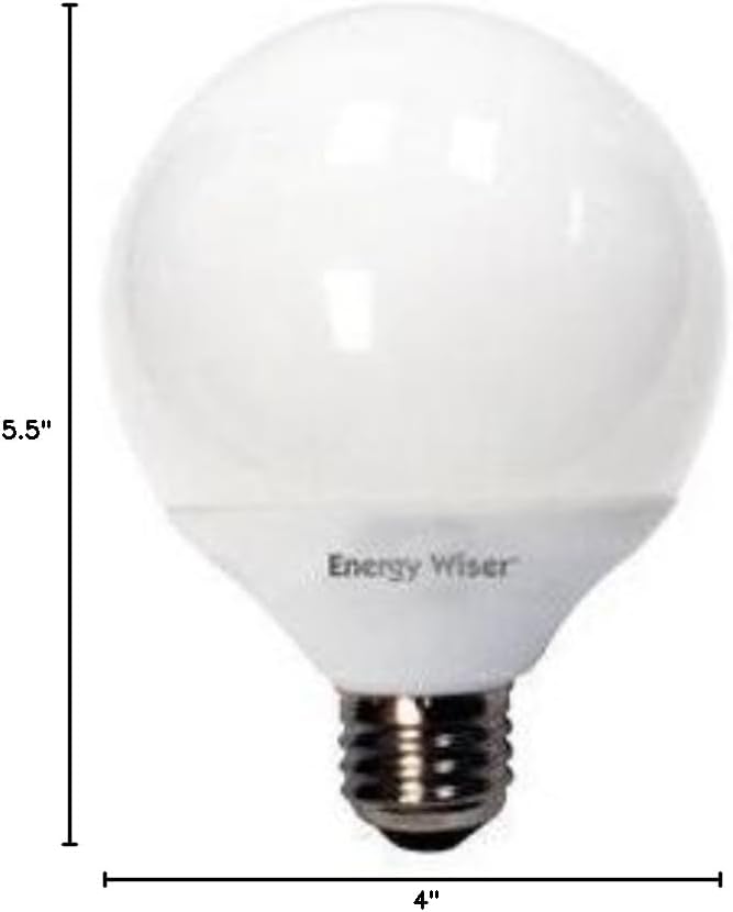 16W G30 Compact Fluorescent Globe Bulb in Soft Daylight [Set of 3]