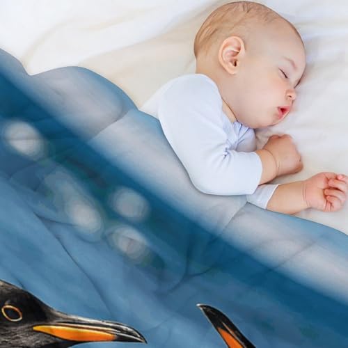 Couverture en flanelle pingouin confortable pour des soirées cocooning - 8
