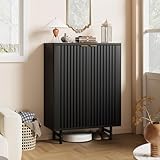 Garvee 6-Tier Shoe Cabinet with Doors, Wood Shoe Storage Organizer for 24 Pairs, Modern Farmhouse Entryway Hallway Furniture, Hidden Storage Cabine,Black