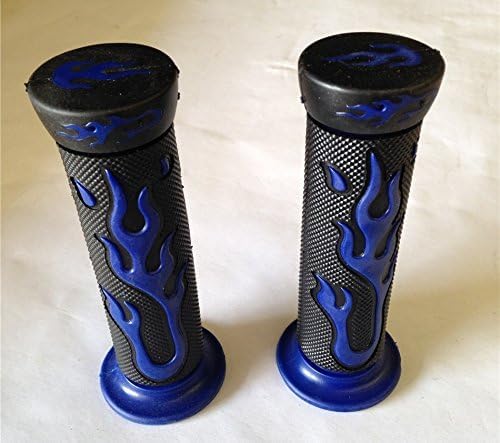 Miniatura 5 de -Flame Gel Style H Grips BLUE ATV QUAD Compatible con KAWASAKI POLARIS SEADOO BOMBARDIER JET SKI ATV FOREMAN RECON RINCON Brute Force Prairie ATV