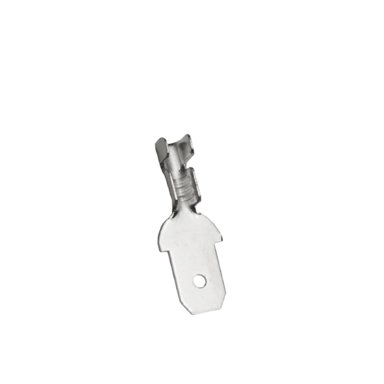2.8/4.8/6.3mm Cold Crimp Terminals Brass Tinned Spring Female Male Spade Car Speaker Electrical Wire Connectors Kit(4.8mm Male Silver,50 Pcs)