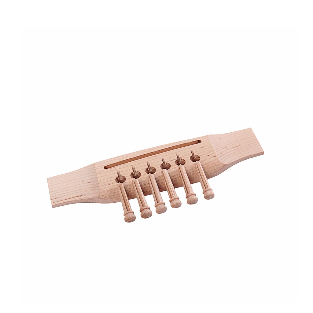 RuiJOTWAT Maplewood 6 string Acoustic guitar Bridge and pins new - Image 4