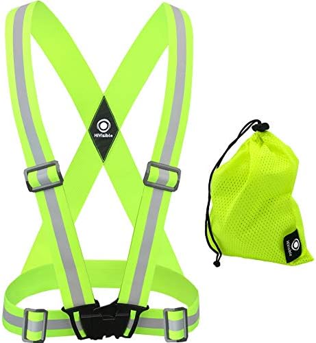 HiVisible Reflective Running Vest (1x Green)
