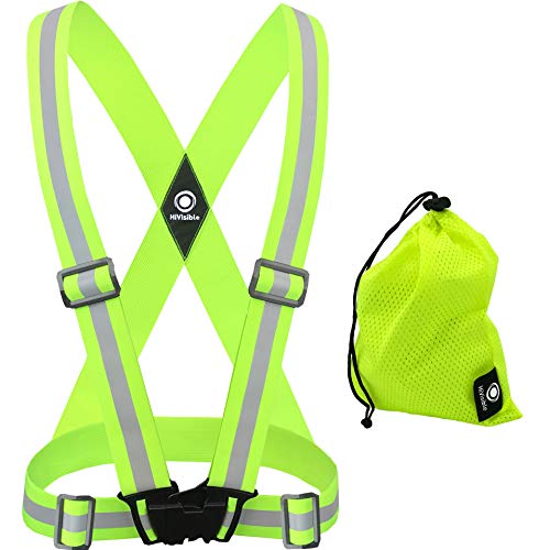 Hivisible Reflective Running Vest (1X Green) #TOP17