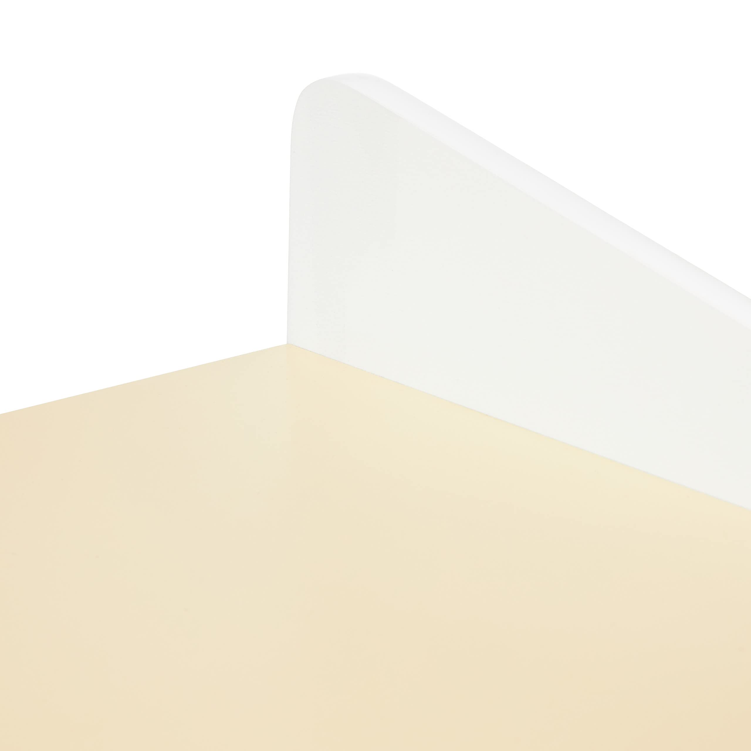 Relaxdays Ensemble de Table et de Chaise pour Enfants, kit pour crèches, Bambins, Couleurs Beige et Blanche