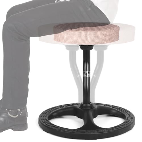 Image of ADHD Chair for Kids, Yoga Chairs for Adults, Wobble Stool Active Flexible Seating Desk Chair with Non-Slip Base and Washable Seat Cover for Stability, Balance, Yoga, Office, School, Classroom