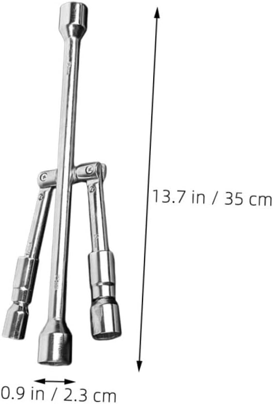 GLEAVI Folding Lug Wrench Tire Repair Tool Versatile Wrench Features for Easy Maintenance and Tire Nut Removal