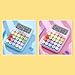 ZGUZMCMK Desktop Calculator Handheld Portable Easily Press Compact Mechanical Button Accessories Office, Purple