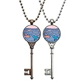 Merkmale: Die Schalen sind aus einer starken Metalllegierung hergestellt, werden sich nicht verbiegen. Schöne Tabletts im Retro-Stil, blei-, nickel- und cadmiumfrei. Die Schlüsselkette ist ein gutes Geschenk, um auszudrücken, dass Sie immer für sie da sind. Die Initialen-Halskette ist ein tolles Accessoire und ergänzt jeden Stil und Anlass. Wird schön verpackt und mit einer Geschenkbox geliefert, um es sicher aufzubewahren, wenn Sie reisen oder lagern.