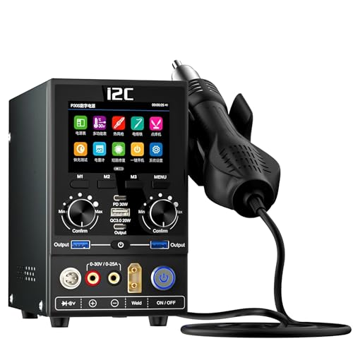 P30S Digital Power Supply 10-in-1 Multi-Function Power Supply Hot Air Gun/Desoldering Station/Heating Station / P30 Soldering St