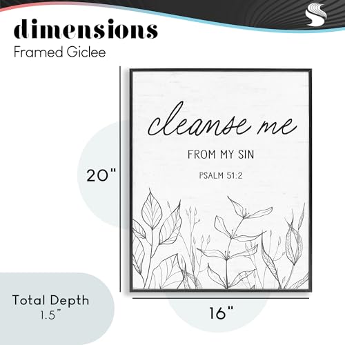 Impression giclée Cleanse Me From Sin Lettered and Lined - 4