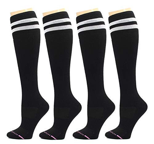 Image of 4 Pairs Pack Women's Dr. Motion Graduated Compression Knee High Socks