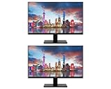 acer Vero V7 V247YU E BMIIPX 24' 1440P 2K Quad HD IPS 100 Hz 4 ms Monitor LCD panorámico de visualización plana, paquete de 2 paquetes con sincronización adaptativa, cuidado de los ojos, HDMI