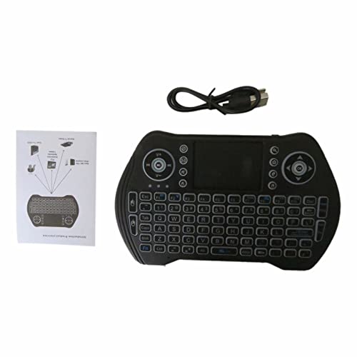 Backlit Wireless Keyboard with touchpad Mouse 2.4GHz Universal Remote Controller Rechargeable li-ion Battery for Android Tv Xbox
