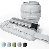 PROIRON アンクルウェイト おもり 筋トレ リストウェイト パワーアンクル 重量調整可能 0.5-2.5kg 足 足の 足首 重り 足 おもり 筋トレ 足につける 腕 ウエイト 足首 足 ウエイト ankle weight 2.5kg×2（グレー）