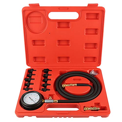 Motori Tester di compressione,Automotive Box Tester di candela di accensione,kit di strumenti di manometro per testare moto, auto, motore fuoribordo motosega motoslitta, motore a gas (B)