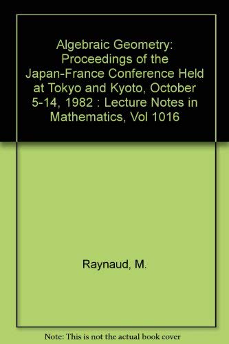 Amazon | Algebraic Geometry: Proceedings of the Japan-France Conference ...