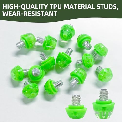 Soccer Cleat Studs, Replacement TPU Football Spikes with Wrench, Lightweight & Durable for Adidas Firm Ground Boots, M6 Thread 8x6mm + 4x9mm, 12PCS2
